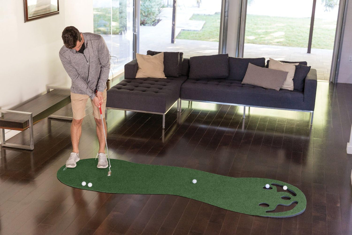 SKLZ Putting Green: Perfect Your Golf Skills with Realistic Home Practice - Improve Your Putting Stroke, Lower Your Scores, and Enjoy Convenient, Training Anytime, Anywhere!