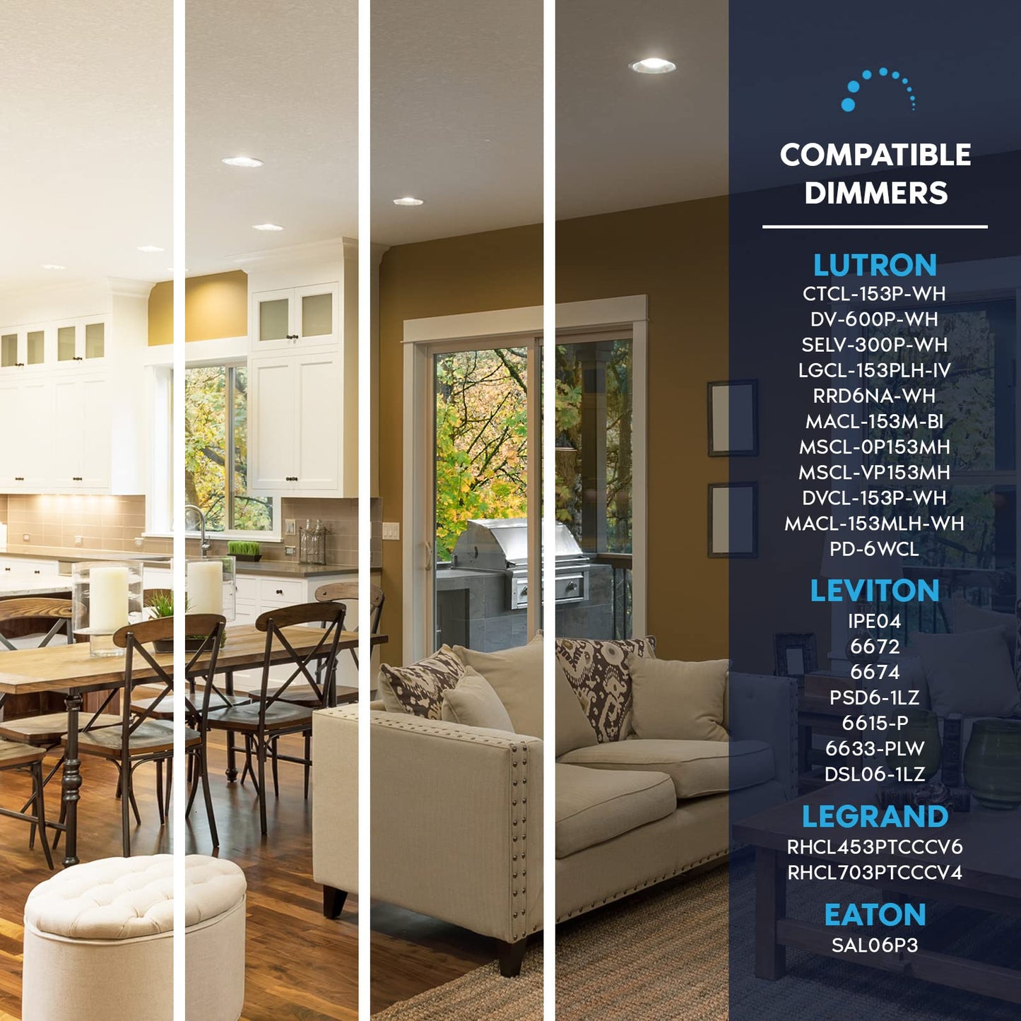 Luxrite Br30 Led Bulb 4-Pack, 65W Equivalent, 3500K Natural White, Dimmable, 650 Lumens, Energy Star, E26 Base,