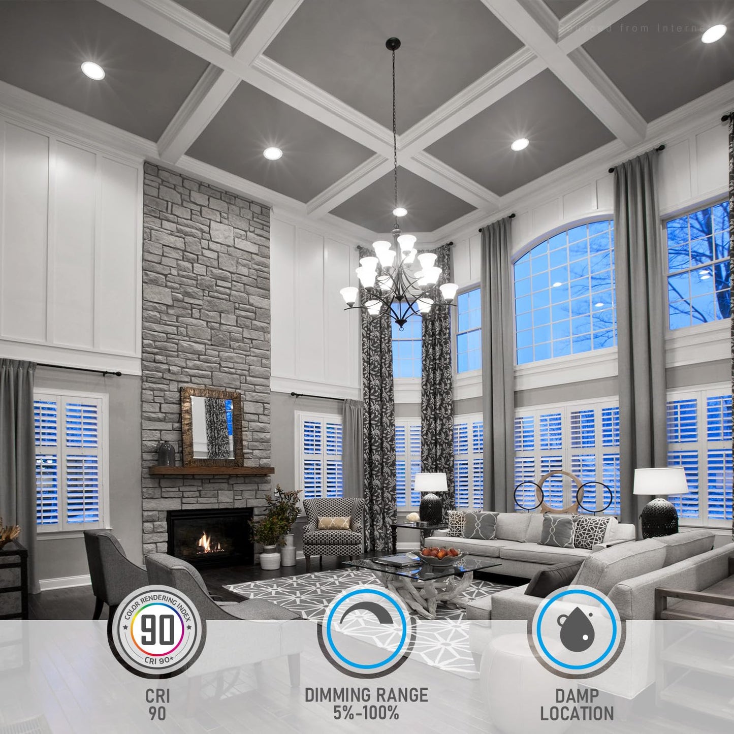 TORCHSTAR 12-Pack Ultra-Thin LED Recessed Lighting, 8 Inch, Aluminum, Daylight 5000K, Dimmable, Model A-49989, 1500