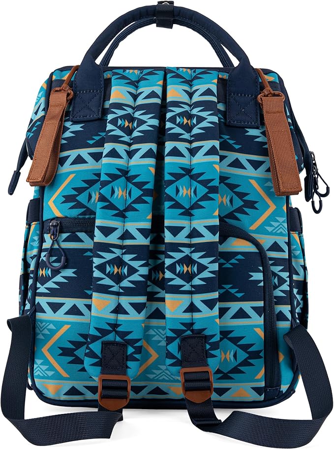 Montana West Wrangler Callie Diaper Bag Backpack with Stroller Straps Multifunction Baby Travel Bag WG2204-9110NY