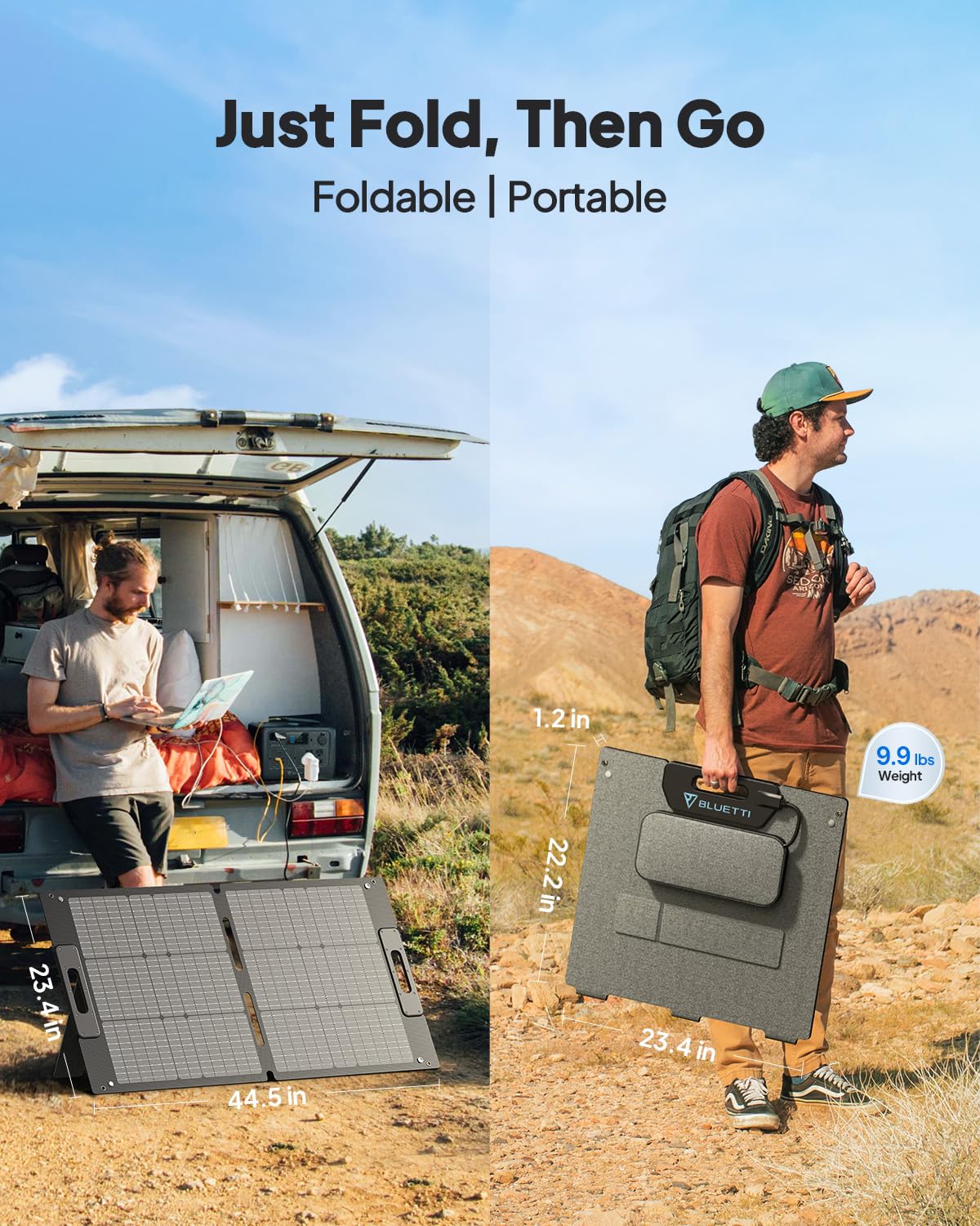 Bluetti Ac70 Solar Generator With 100W Solar Panel (Ships Separately), 768Wh Portable Power Station With 2 1000W (Power Lifting