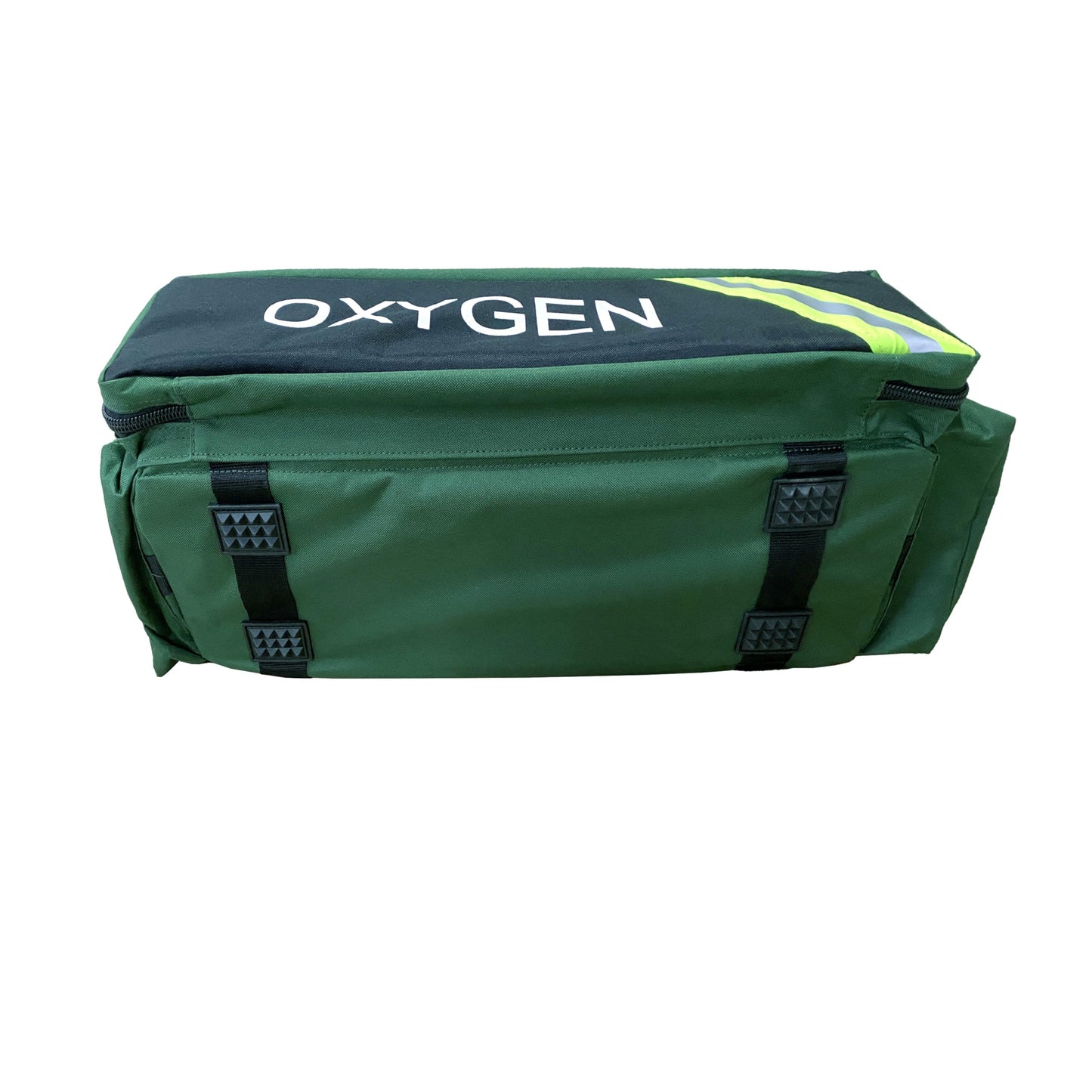 LINE2design First Responder EMS Oxygen Bag EMS Supplies - Standard O2 Medical Bag with Multiple Compartments & Shoulder Strap – Green