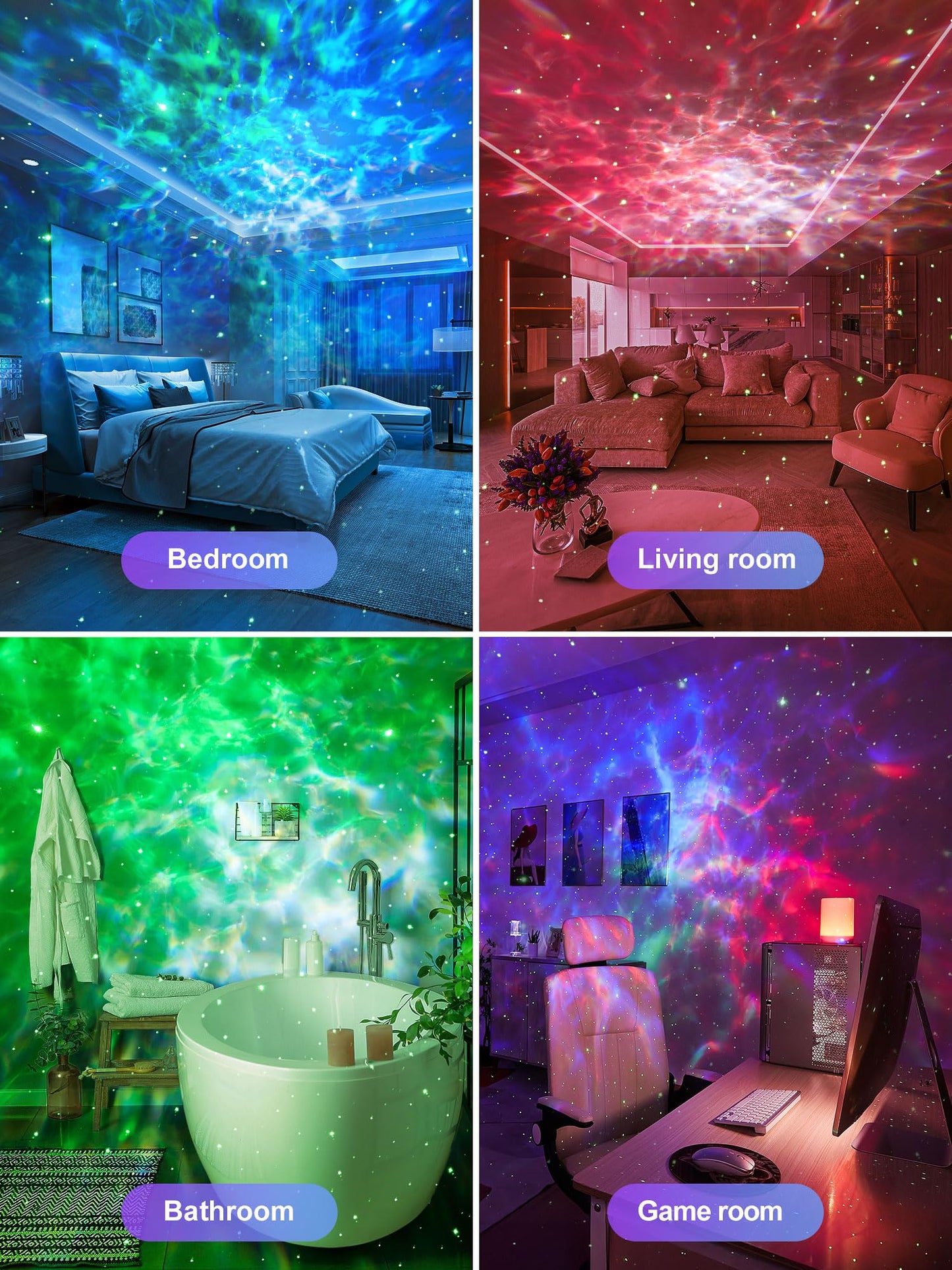 Bedroom Decor Boy Gift Lava Lamp Room Decor 15 White Noise Sound Machine For Kids Night Light Bluetooth Projector Nebula Projector Sunset Lamp Led Cloud Lights For Bedroom