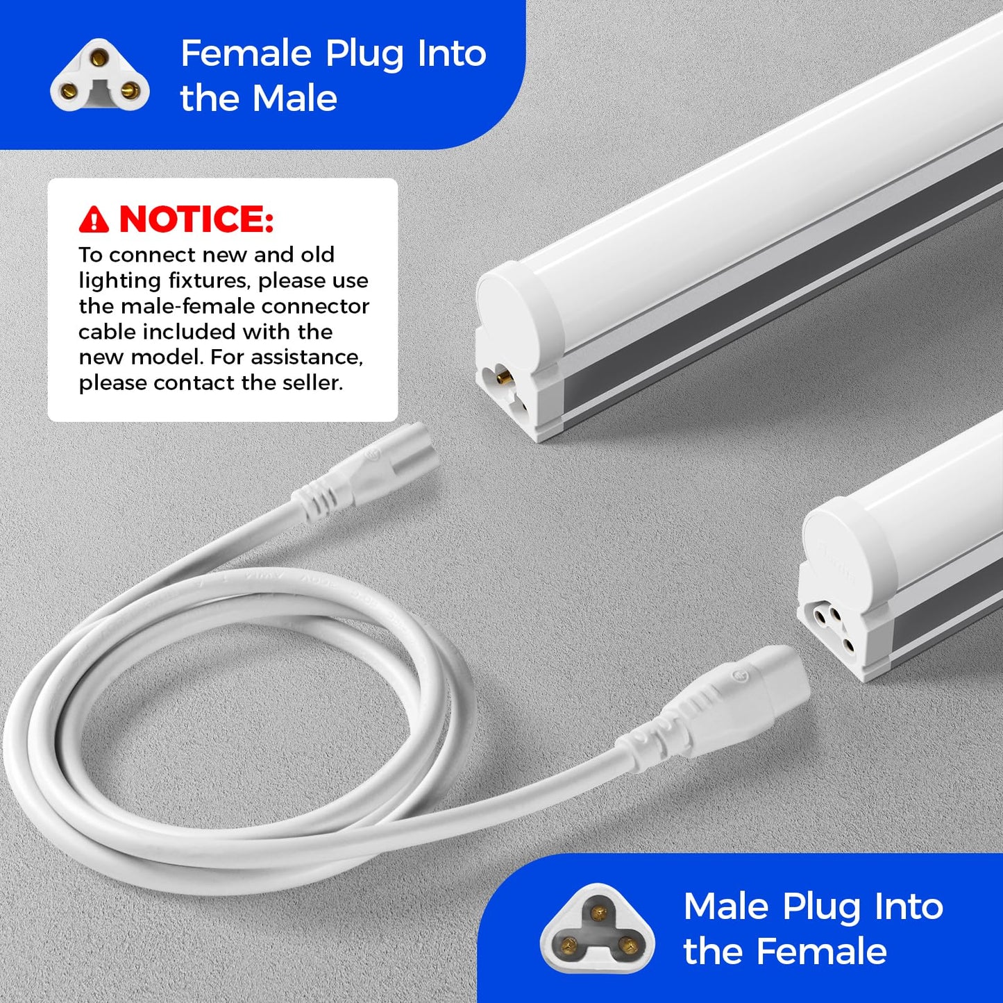 Barrina T5 Led Shop Lights  4Ft  2200Lm  6500K (Super Bright White)  20W  Utility Garage Lighting  Ceiling And Under Cabinet Light  Corded Electric With On/Off Switch  2 Packs