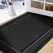 Front Door Mat Outside Entrance Indoor Doormat, 31" x 20" Outdoor Mats for Patio Waterproof, Outdoor Door Mats for Outside...