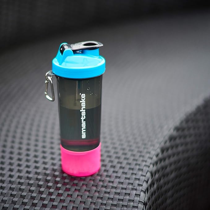 Smartshake SLIM, 17 oz Shaker Cup, Blue (Packaging May Vary)