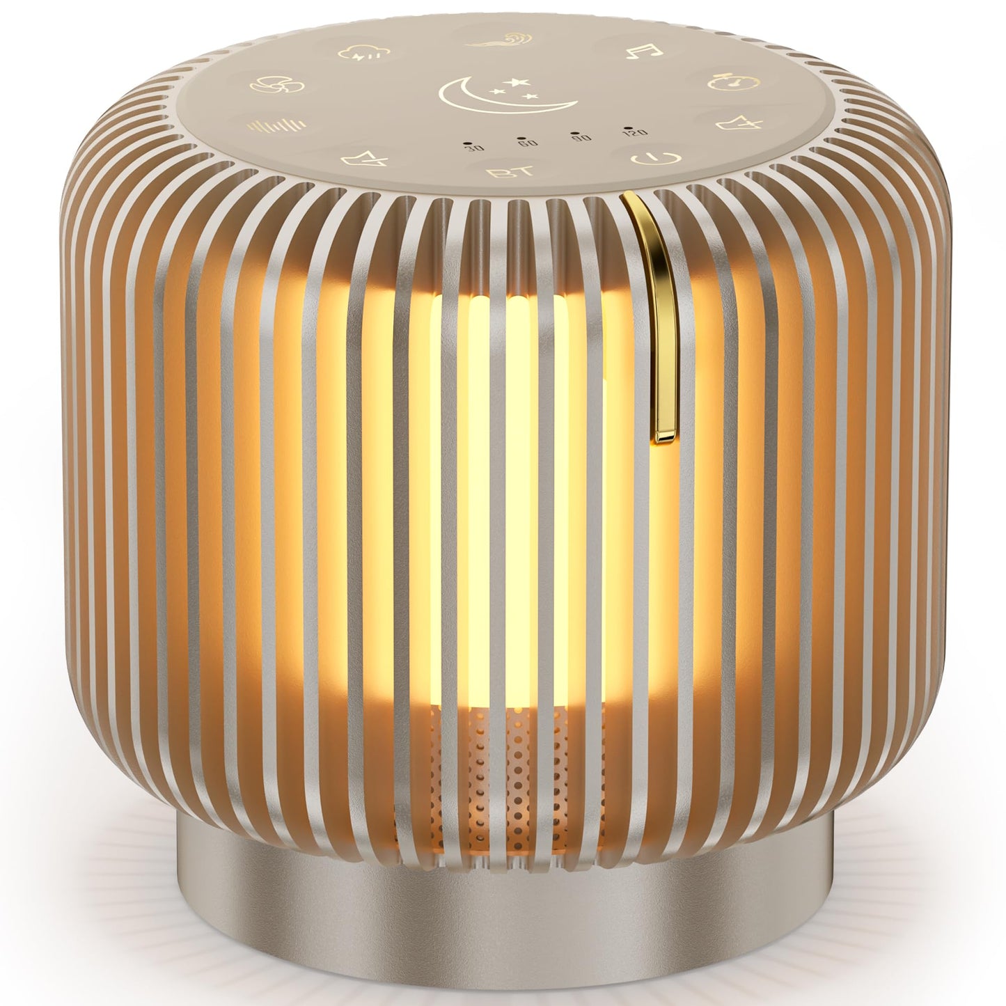 【Upgraded】 White Noise Sound Machine Bluetooth Speaker for Adults Kids 26 Soothing Sounds Dimmable Night Light 4 Timers Memory Function Brown Noise Baby Home Office Sleep Therapy Gift
