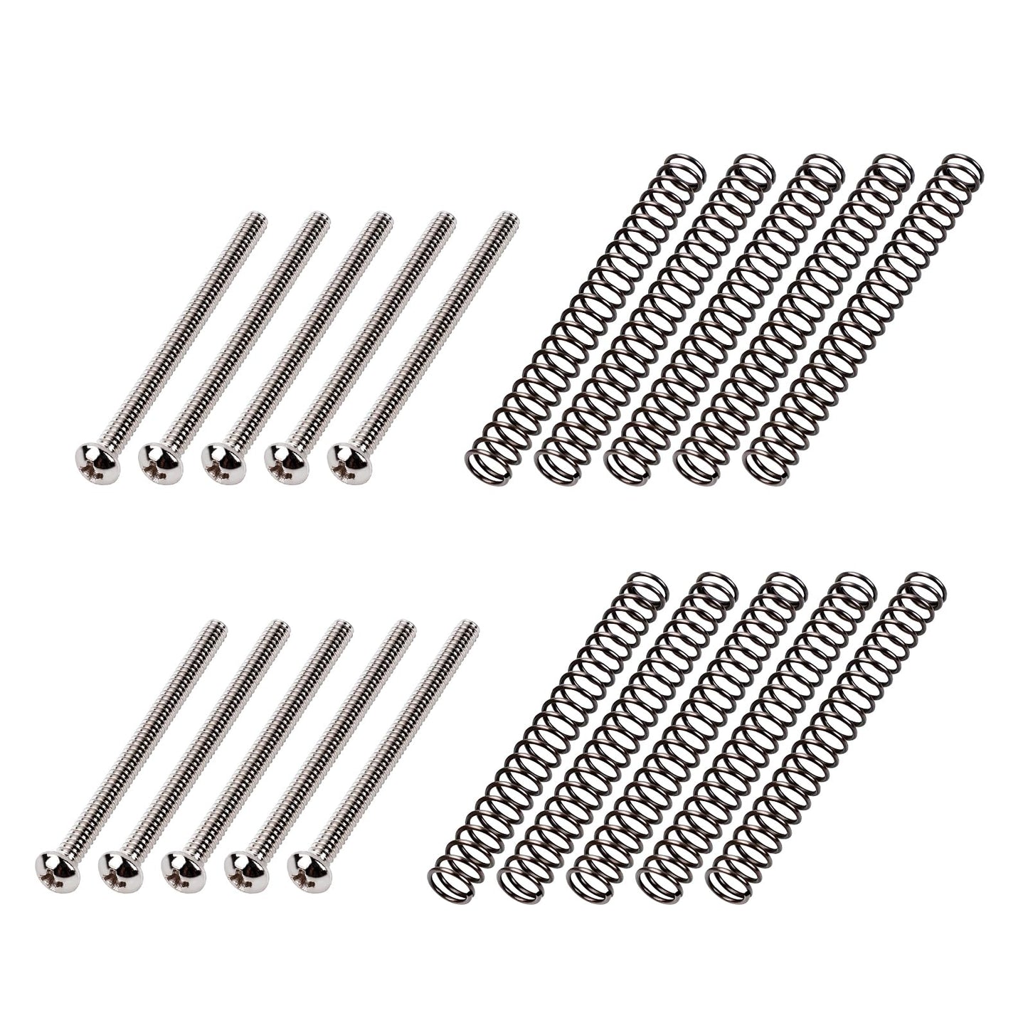 Banworks Usa/Imperial Thread Guitar Humbucker Pickup Screw Vintage Phillips-Head Humbucker Pickup Height Screws With Springs For