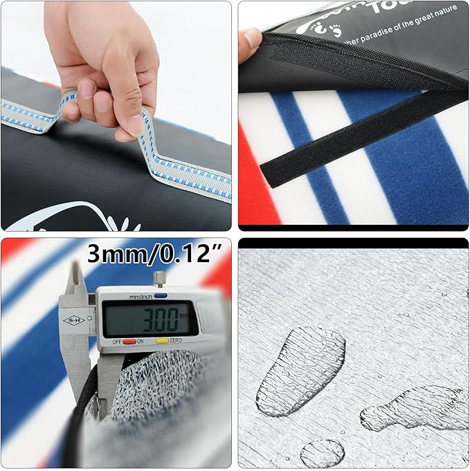 Wind Tour Family Outdoor Waterproof Durable Picnic Blankets with Carry Strap Foldable Sandproof Picnic Floor Mat for Kids Playground Camping Hiking Grass Travelling (1, Sunflower -200 * 200cm)