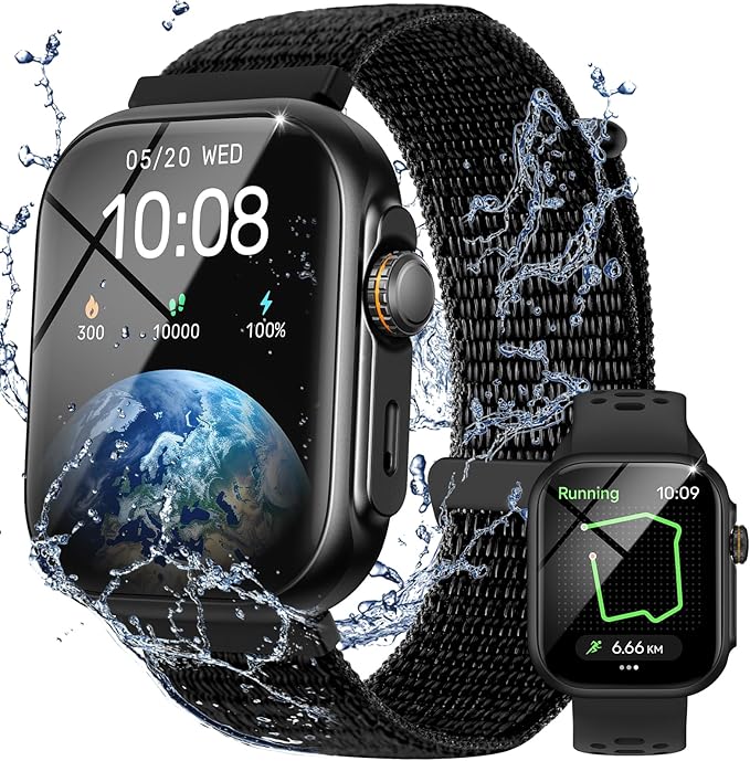 Parsonver Built-in GPS Smart Watch for Men Women with Bluetooth Calling, GPS Fitness Activity Tracker 100+ Sport Modes, He...