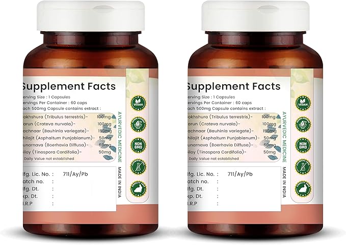 ProstoCalm | Ayurvedic Supplement for Prostate and Urinary Tract Health | 60 Veg Capsules (120, Pack of 2)