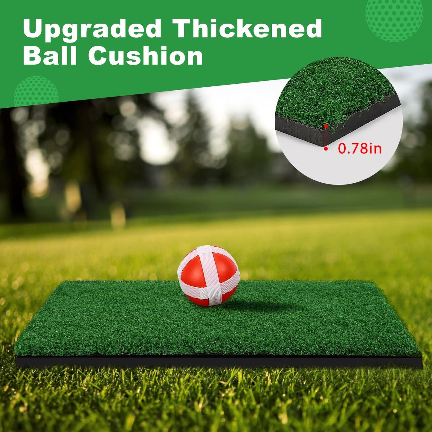TOY Life Golf Chipping Game Set –Golf Sticky Battle Mat with 20 Sticky Balls & Hitting Mat, Fun Backyard Chip Game for Adults & Kids, Indoor/Outdoor Play