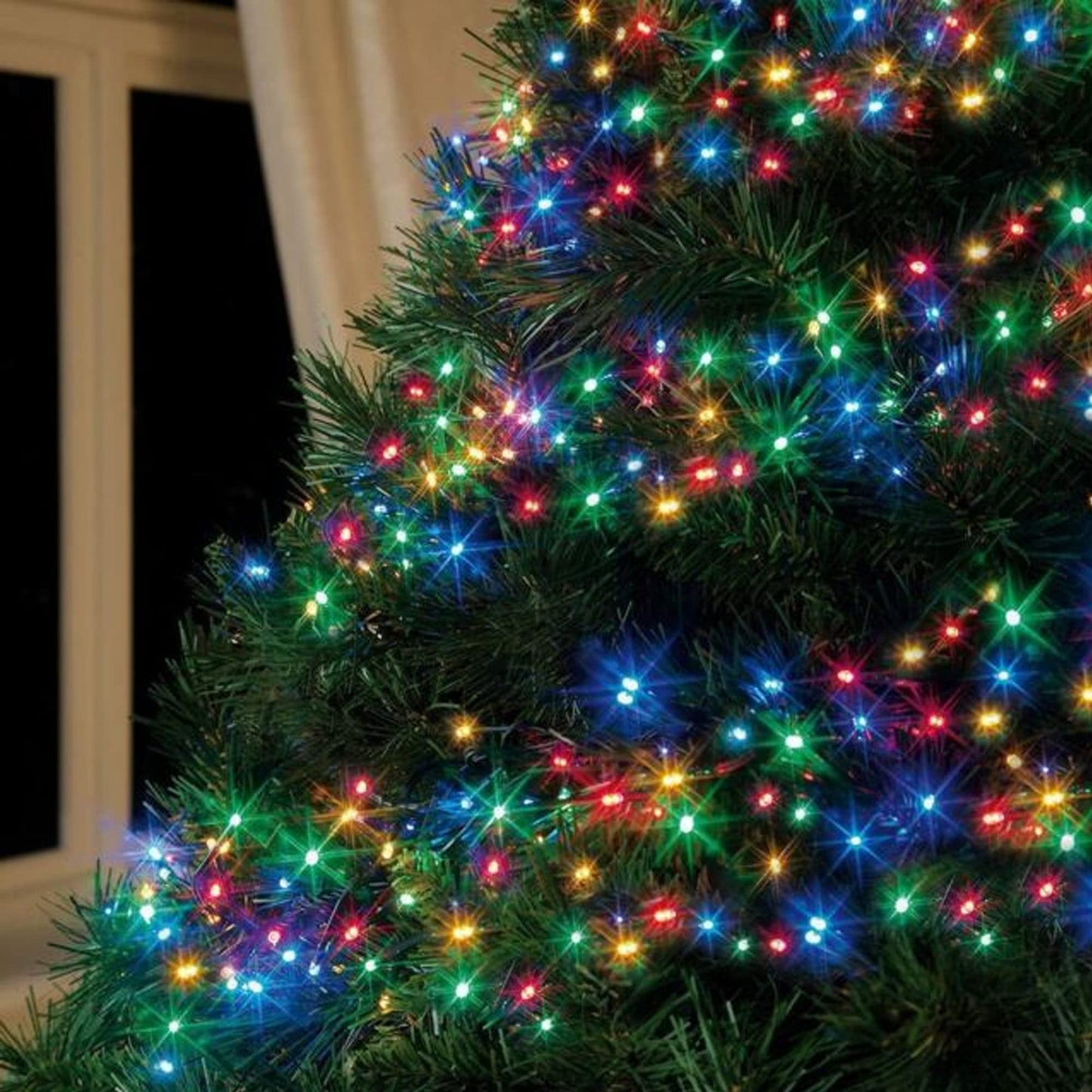 FUNPENY Battery Operated Christmas Lights, 50 LED 16FT, 8 Modes, Waterproof, Multicolor, Model ZF-150-3/SB
