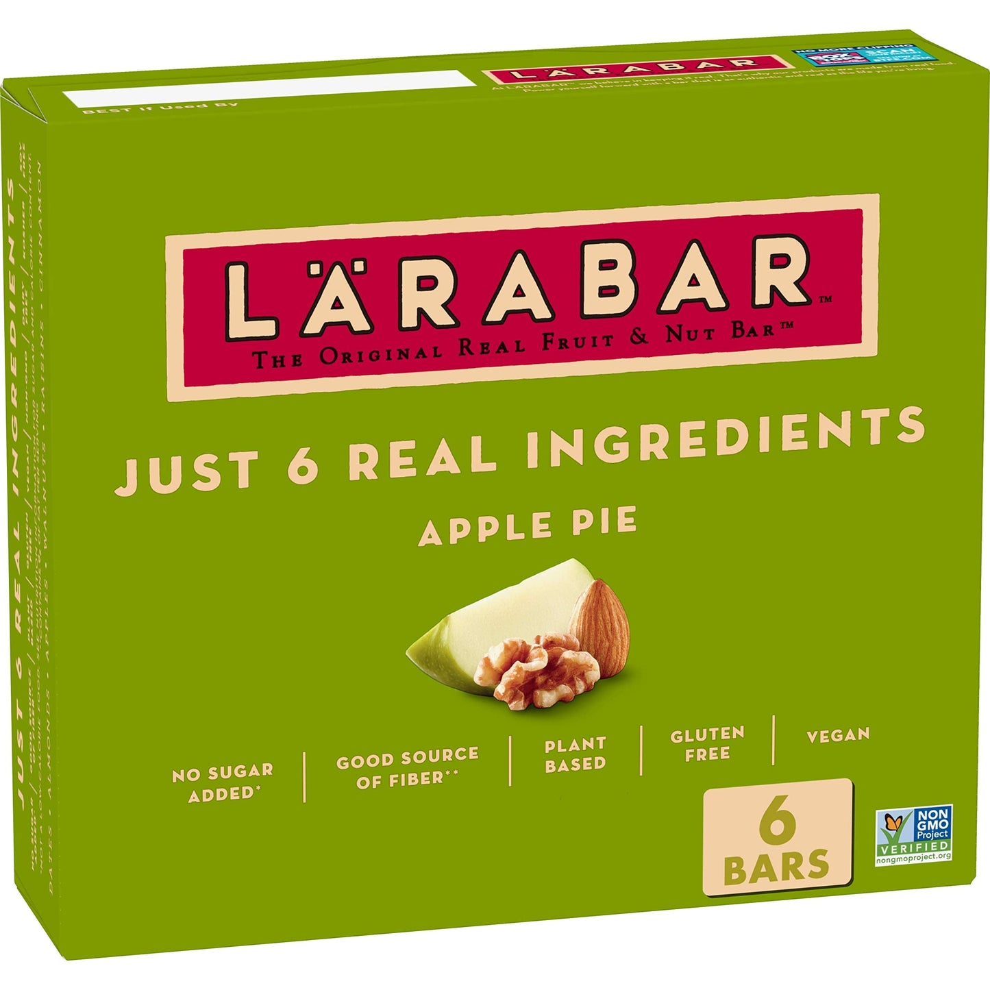 Larabar Apple Pie, Gluten Free Vegan Fruit & Nut Bars, 1.6 oz bars, 6 ct