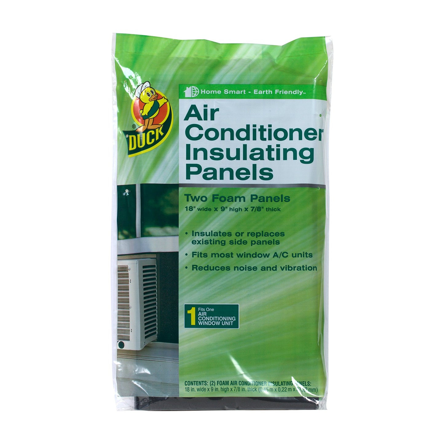 Duck Brand Air Conditioner Foam Insulating Panels, 18-Inch X 9-Inch X 7/8-Inch Each, 1286294