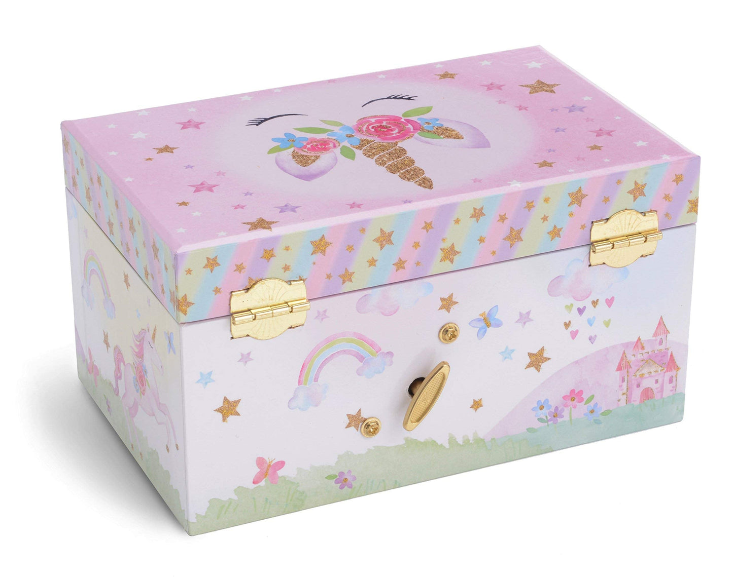 Jewelkeeper Jewelry Box for Girls with 1 Drawer - Unicorn Musical Jewelry Boxes, Beautiful Dreamer Tune, Spinning Unicorn Doll,