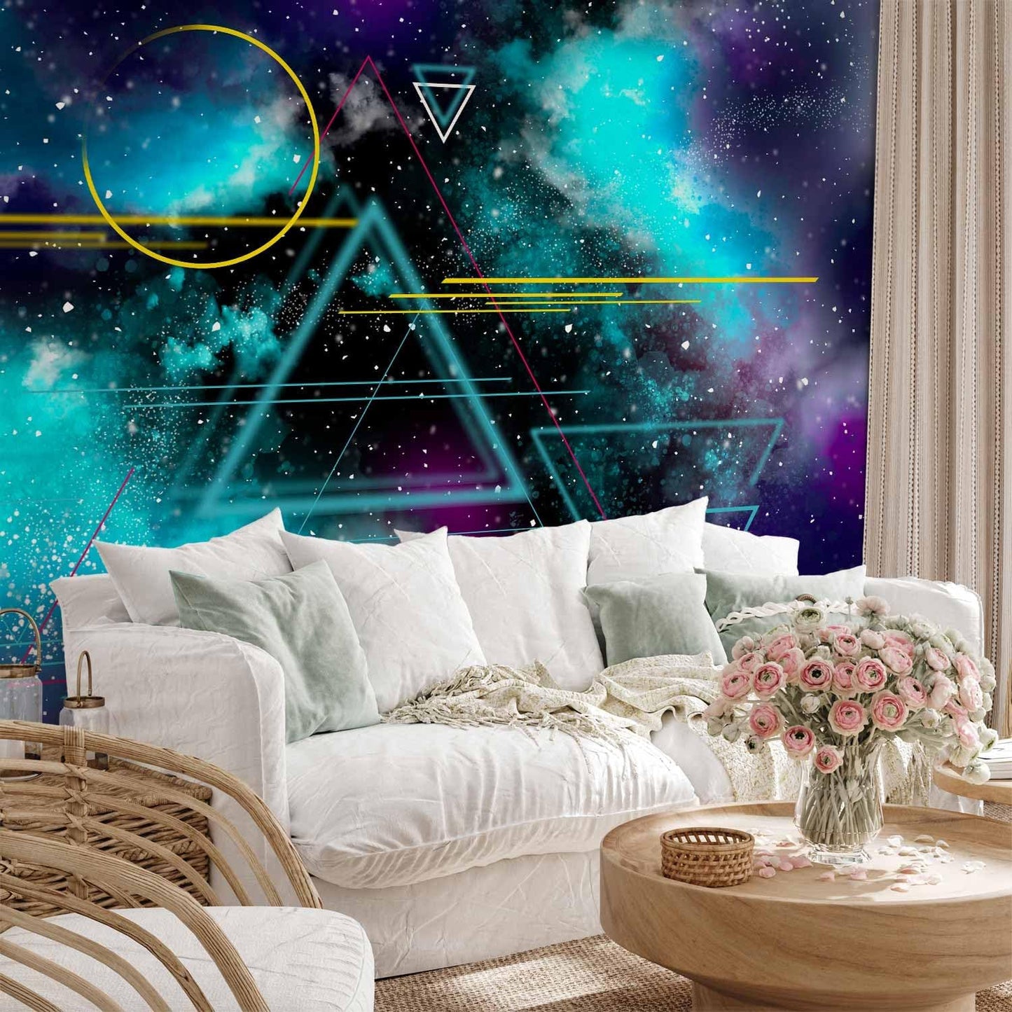 artgeist Premium Wall Mural Galaxy 118x83 in - Non-Woven Wallpaper Fleece Wall Decor Photo Print Picture Image Design Home Mural Cosmos Galaxy Cosmonaut Astronaut a-A-10328-a-a