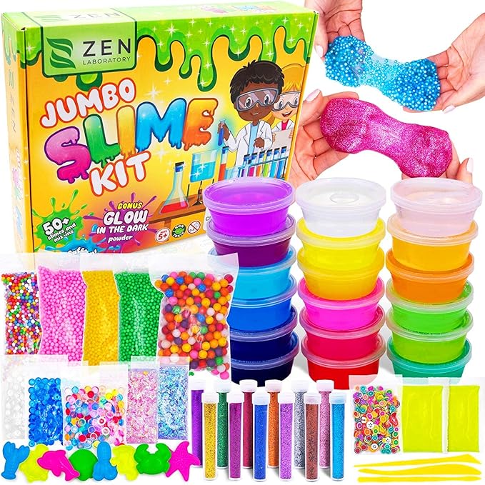 Ultimate Slime Kit for Girls 10-12 | Perfect Toys for Girls 7-12 Years Old | Complete DIY Slime Making Kit for Kids and Bo...