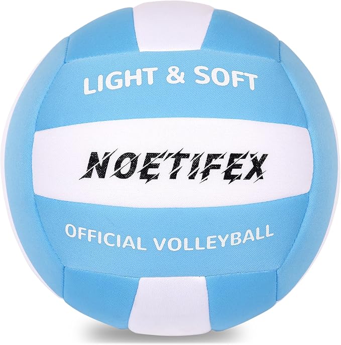 Noetifex Soft Volleyball-Super Soft Fabric Light Volleyball for Indoor Practice Safe and Quiet Kids Youth Beginners House ...