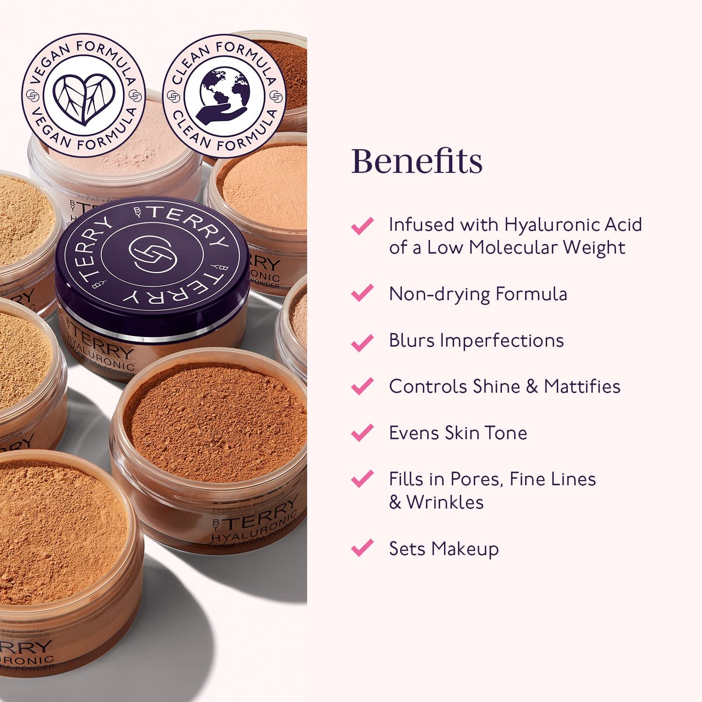 By Terry Hyaluronic Tinted Hydra-Powder Tinted Face Setting Powder, 500 Medium Dark