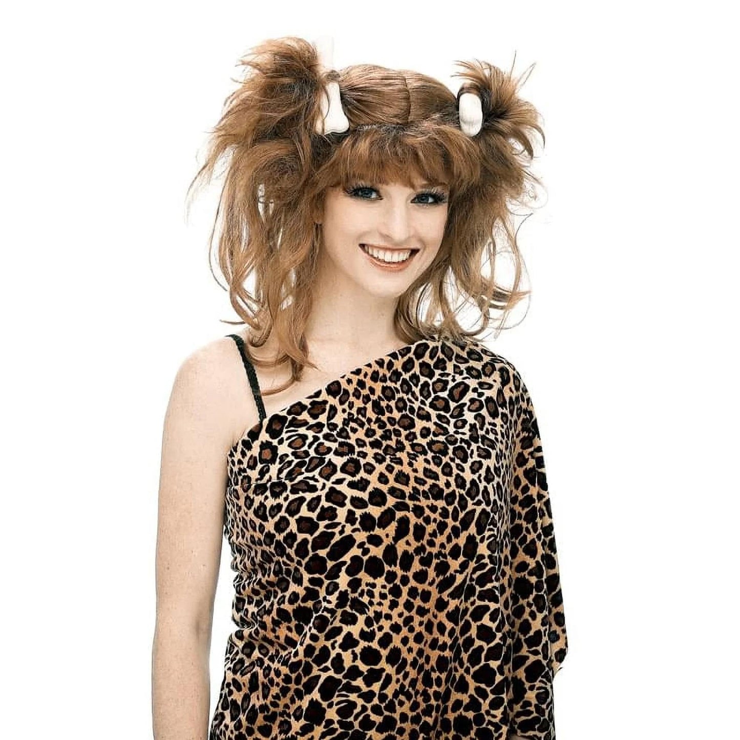 Paper Magic Bee-cee Cavegirl Wig, Brown, One Size