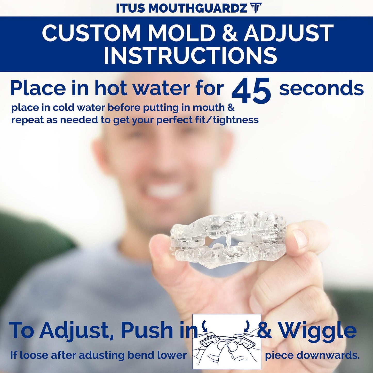 Itus Mouthguardz: SilentZPro 2.0 - USA Designed & FDA-Cleared Anti Snore Mouthpiece - Fully Adjustable Anti Snore Mouth Guard - Professional Patented Anti Snore Device, Medium
