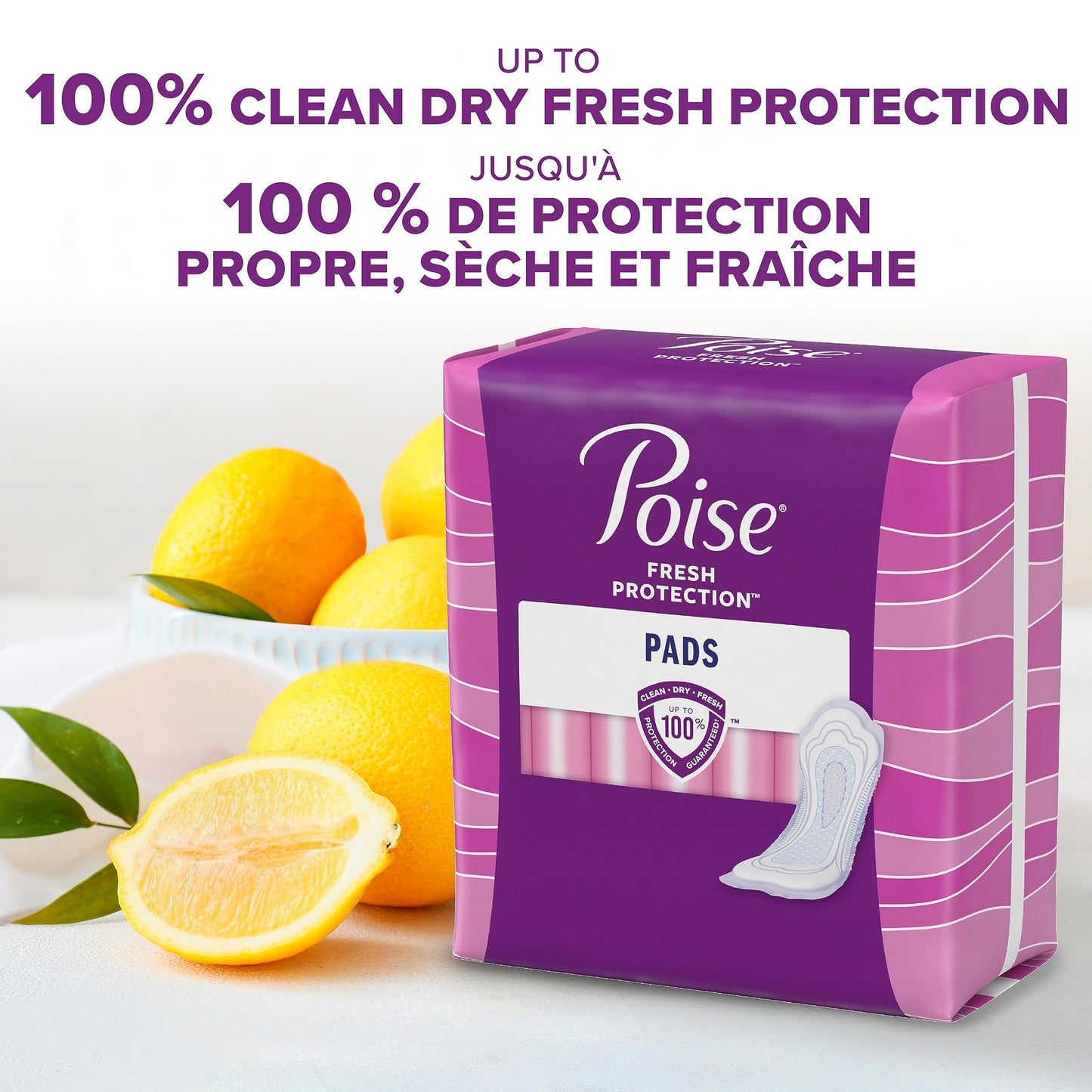 Poise Ultra Thin Postpartum Incontinence Pads, Moderate Absorbency, Regular Length, 96 Count
