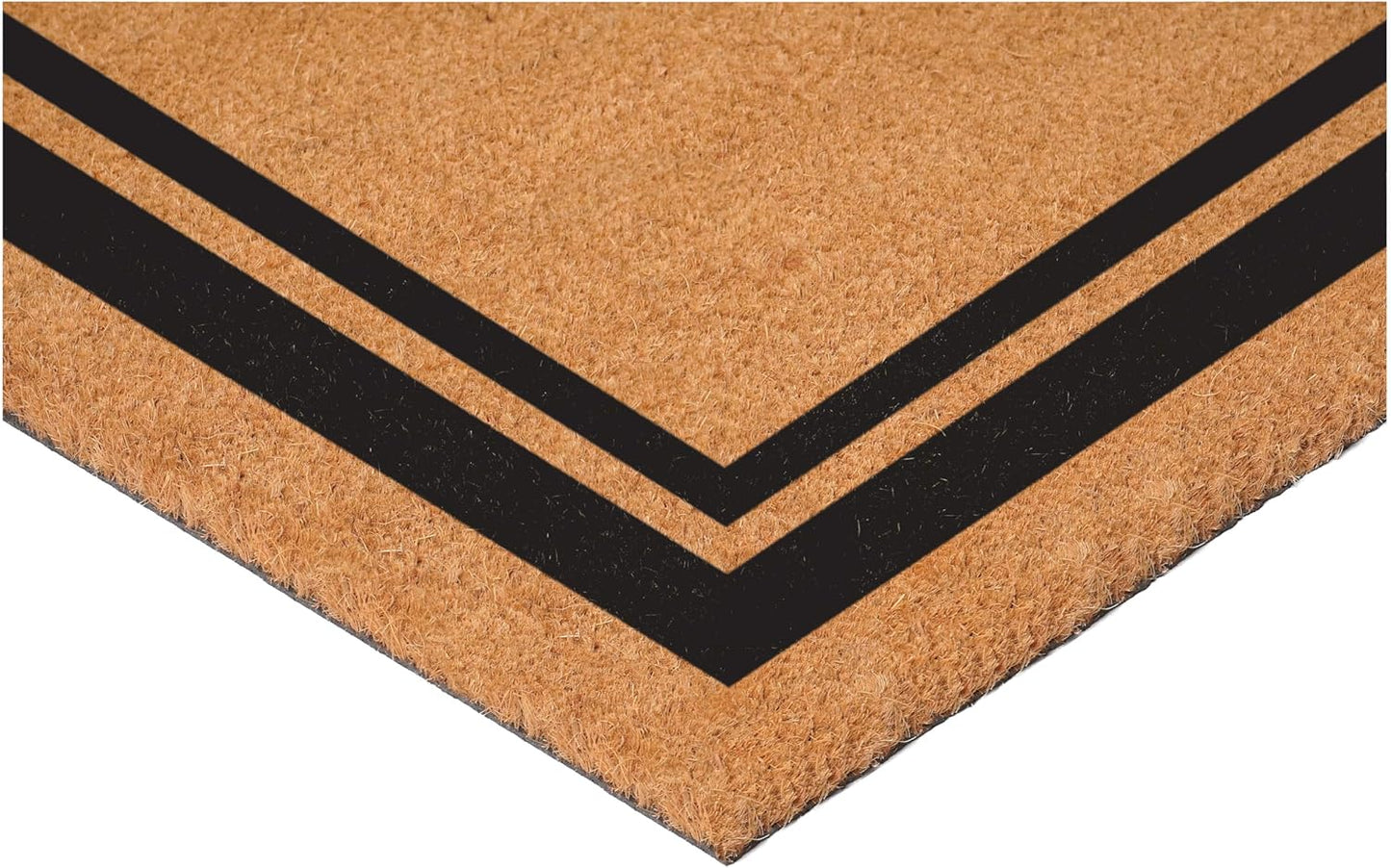 Calloway Mills 152961830O Black Border 18" x 30" Monogram Doormat, (Letter O)