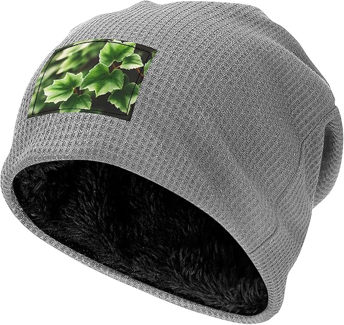 Ivy Blossoms Tree Print Lightweight Waffle Pullover Hat Men Women Winter Headwear Outdoor Camping Travel
