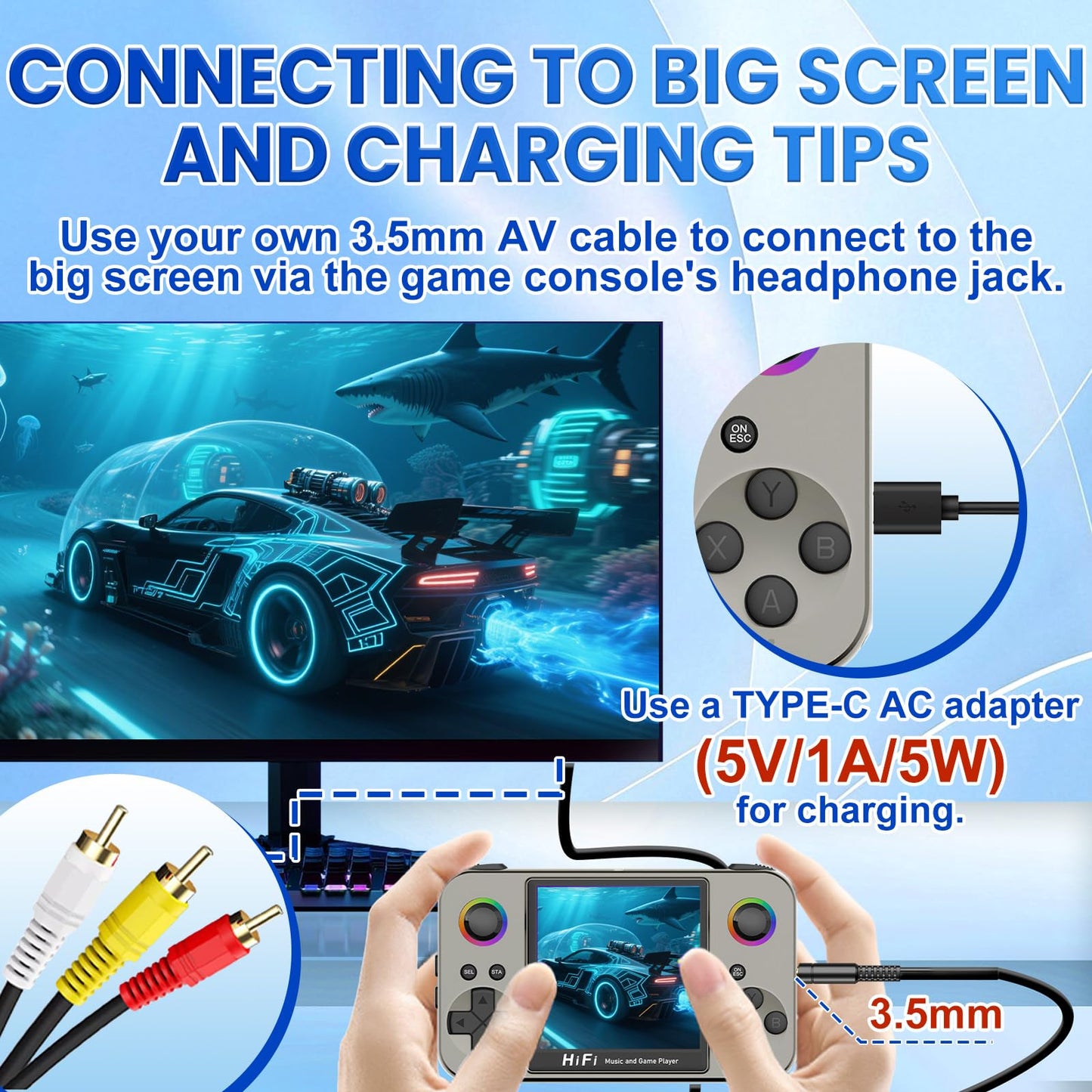 Colourbing L8 Pocket Retro Gaming Console - with MP3 Player Function, Support 6000+ Classic Games on 10 Emulators, 16 GB TF Card Loaded,HiFi Stereo+3.5mm Audio-Birthday Gift for Man(Black) [Linux]