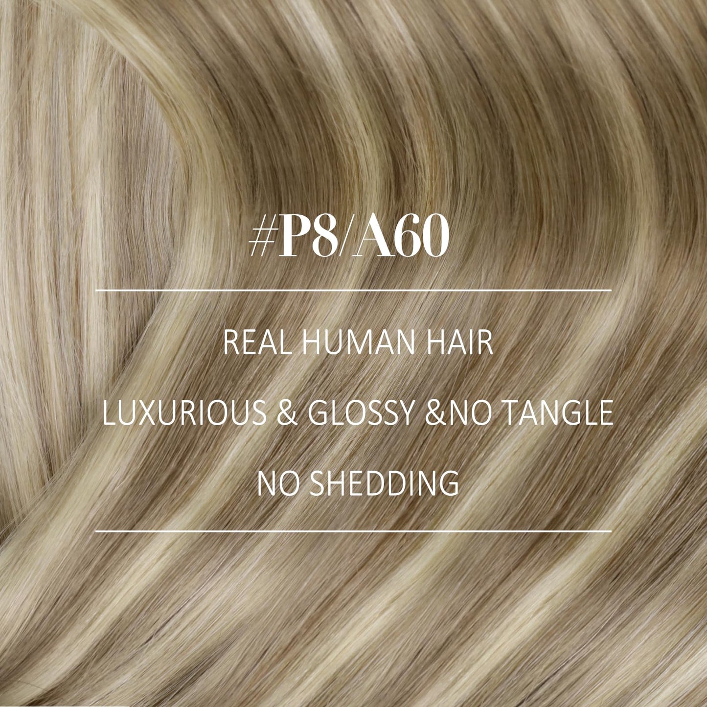 YoungSee Clip in Human Hair Extensions Highlight Remy Human Hair Extensions Clip ins Blonde Highlights with Light Brown Clip in