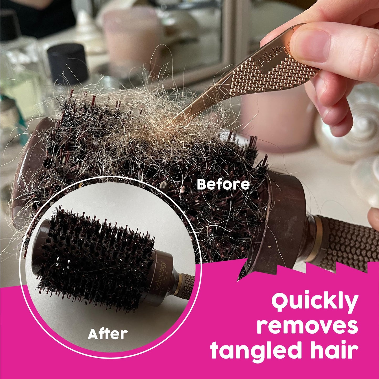 Pikk-it -As Seen on TV- Vacuum hair brush cleaner gadget designed for removing tangled hairs and fibres from vacuums and hairbru