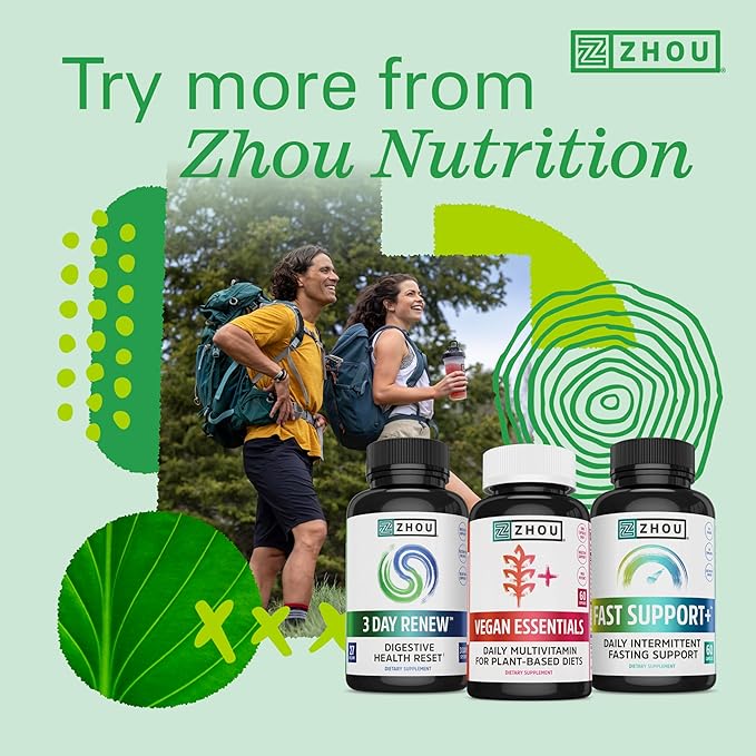 Zhou Hydro-Fuel Gummies - Electrolyte Gummies, Hydration Salt Chews with Sodium, Potassium & Magnesium Chewables, Energy & Endurance for Women & Men - Lemon Lime, 60 Veggie Gummies