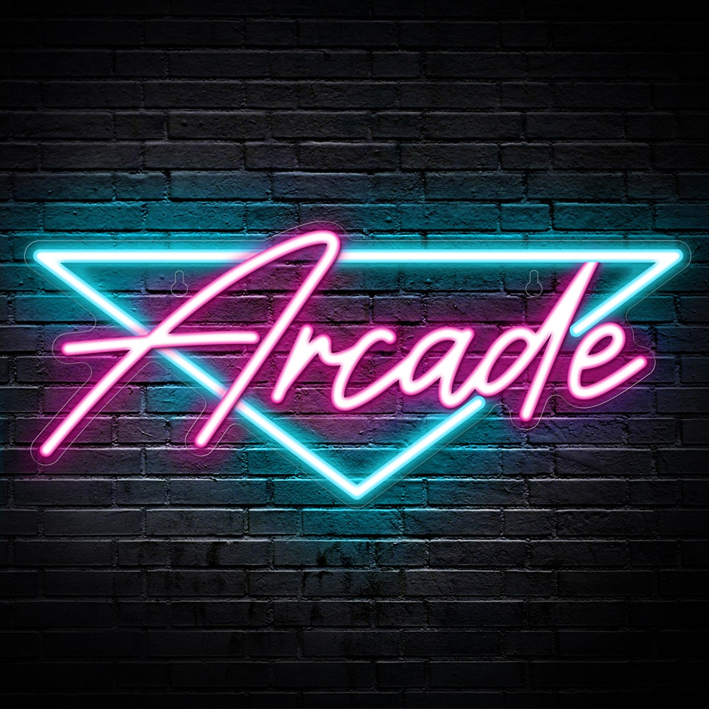 Kavaas LED Arcade Sign, Retro Neon Wall Decor for Boys Bedroom, 15.7 x 6.8 inches, Plastic, Arcade_ACD1