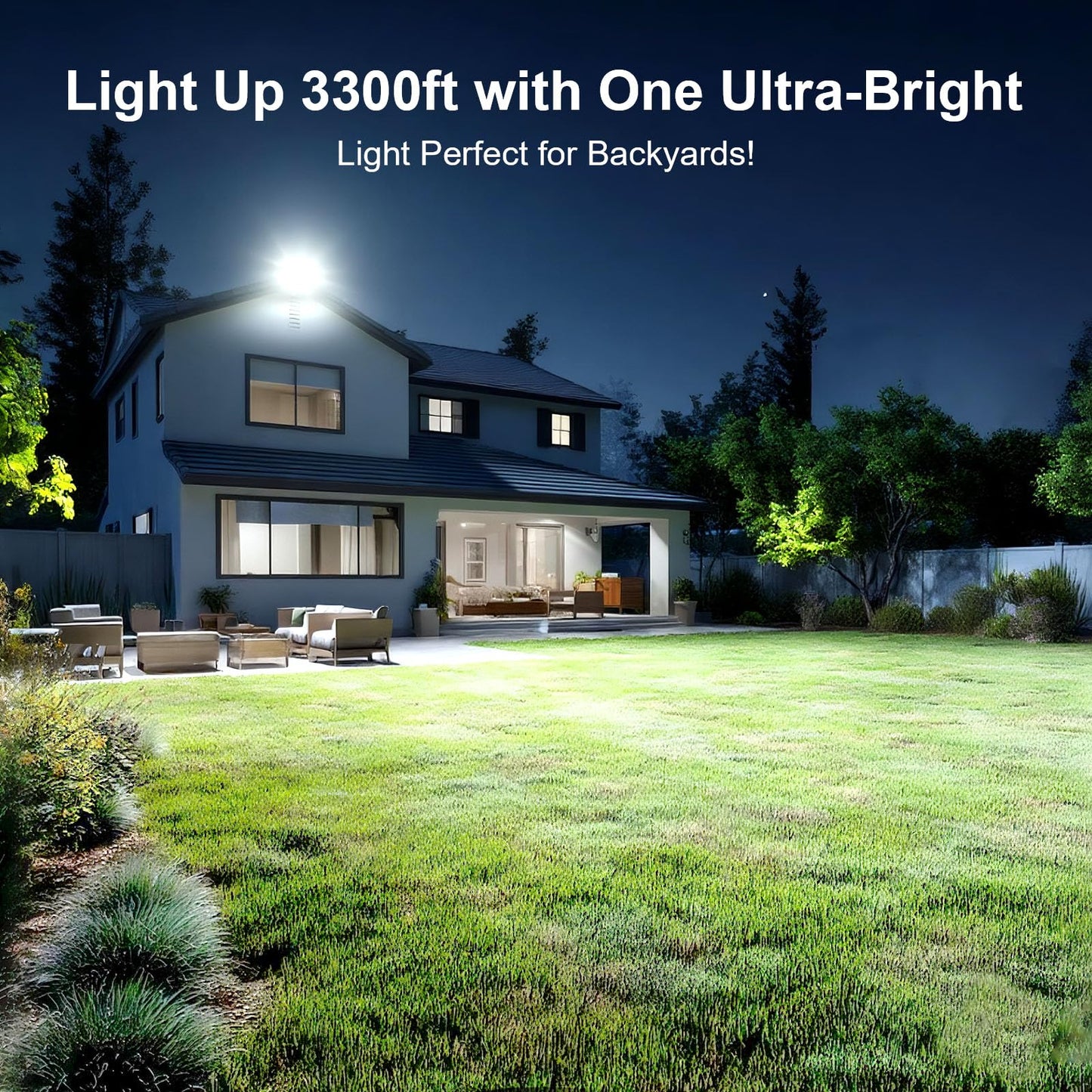 Hodelvju 100W Led Flood Light Outdoor  14000Lm Arena Lights 6500K Daylight White Stadium Lighting Super Bright Street Light Ip67 Waterproof Pole Lights Adjustable Angle For Garten Parking Lot Lighting
