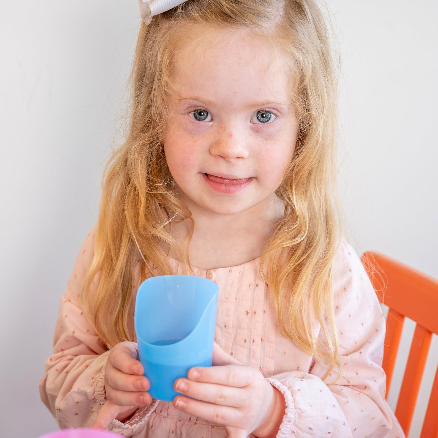TalkTools CutOut Nosey Cups - Drinking Glass for Stable & Fixed Position, Special Drinking Cups, Therapy Training Cups, Motor and Coordination Support (All 3 Sizes (Pink, Blue & Green))