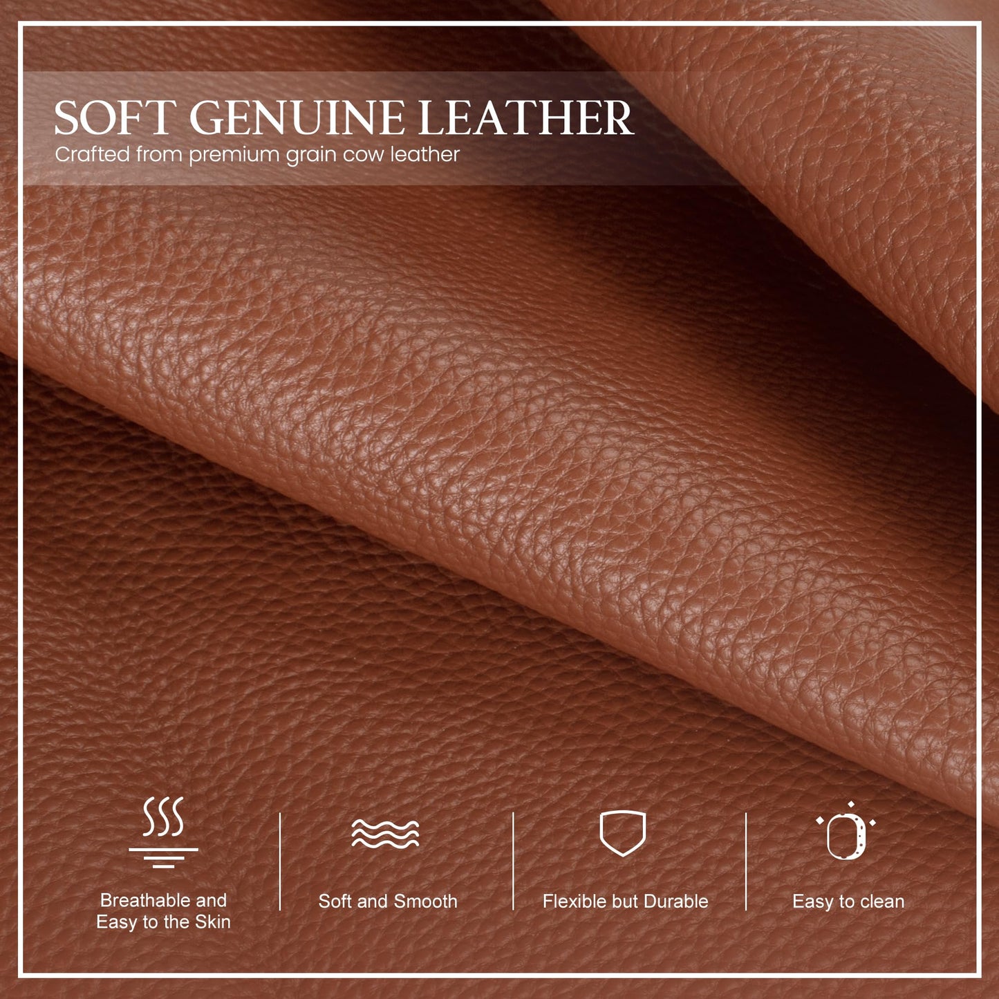 befen Rfid Crossbody Bags for Women Geniune Leather, Women's Small Anti Theft Cross Body Purse Lightweight Multi Pockets Purses Handbag - Brown