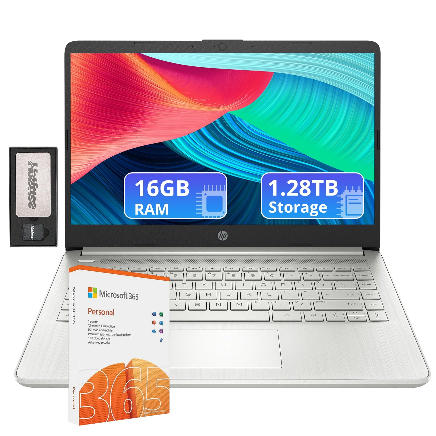 Hp Flagship 14 Laptop With 1 Year Office 365 | 16Gb Ram | 1.28Tb Storage(128Gb Emmc & 160Gb Docking Station & 1Tb Cloud Storage)