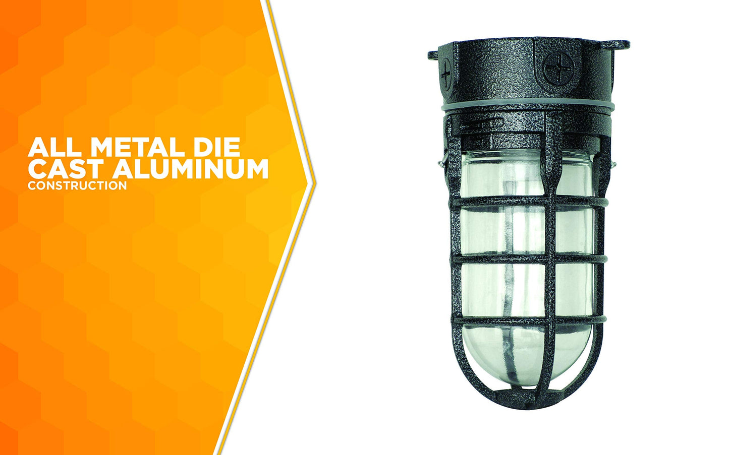 Woods Security Light L1706BLK, Weather Tight, Industrial, One Size, Black