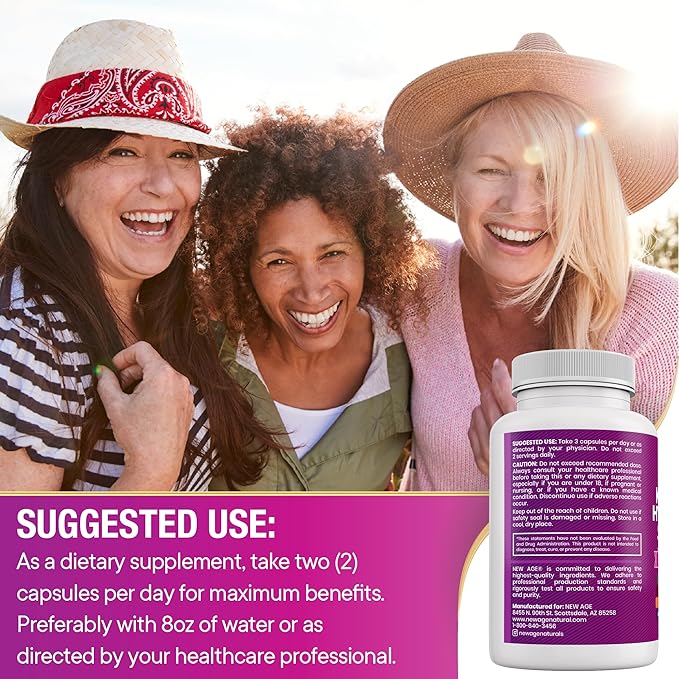 NEW AGE Collagen Pills Biotin Keratin Saw Palmetto Hyaluronic Acid - Hair Skin and Nails Vitamins and DHT Blocker with Vitamin E Folic Acid Pumpkin Seed MSM- 90 Count
