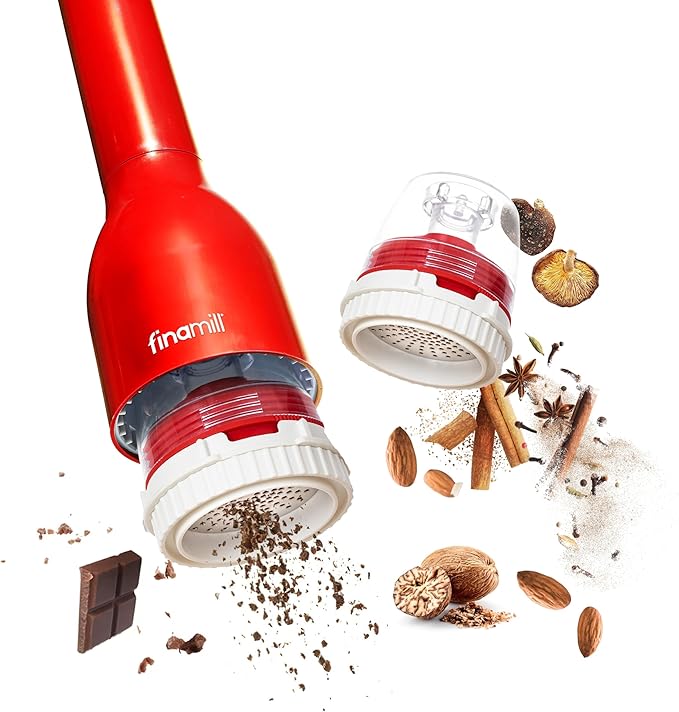 FinaMill Grater Pod – Single Refillable Spice Pod for Hard Spices, Nuts & Chocolate, Stainless Steel Grater, Compatible with All FinaMill Spice Grinders, Home and Kitchen Gifts for Women