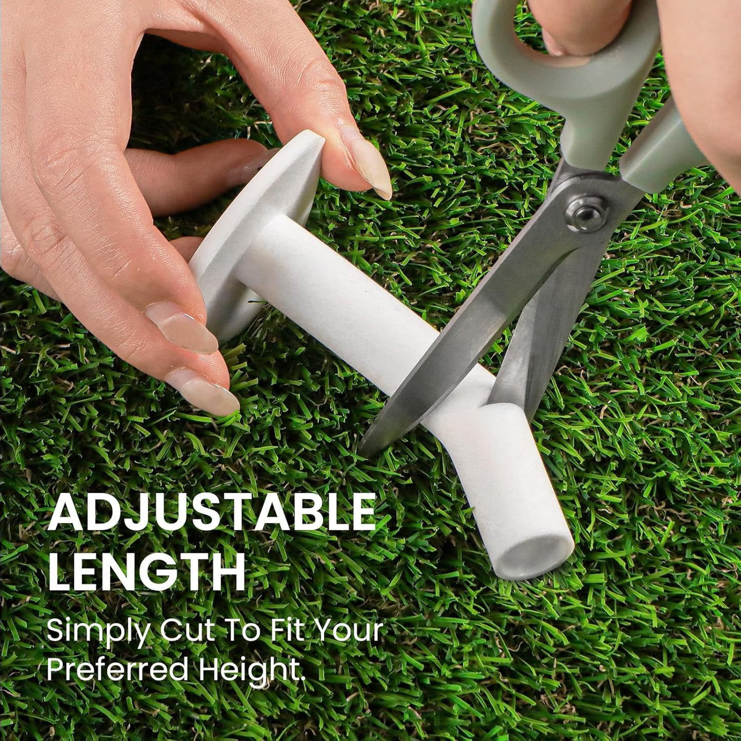 Amy Sport Golf Rubber Tees Ultra Long Size 3 3/4" Value 2 or 3 Pack, Adjustable Length Tee Holder for Driving Range Durable Practice Mat, Golf Accessories for Indoor Outdoor Backyard
