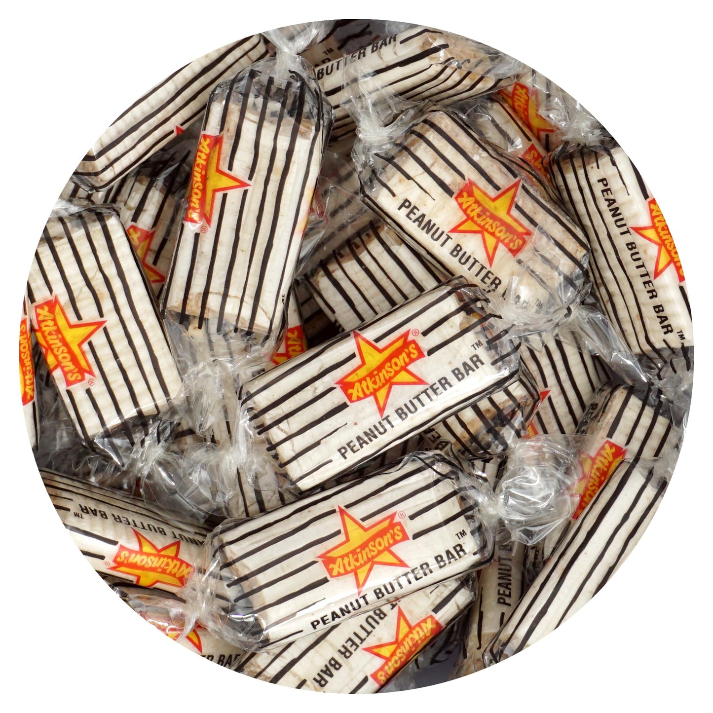 THE HAMPTON CANDY COMPANY Peanut Butter Bars Candy - 2 Pound Bulk Bag, Individually Wrapped (Approx. 140 Bars)