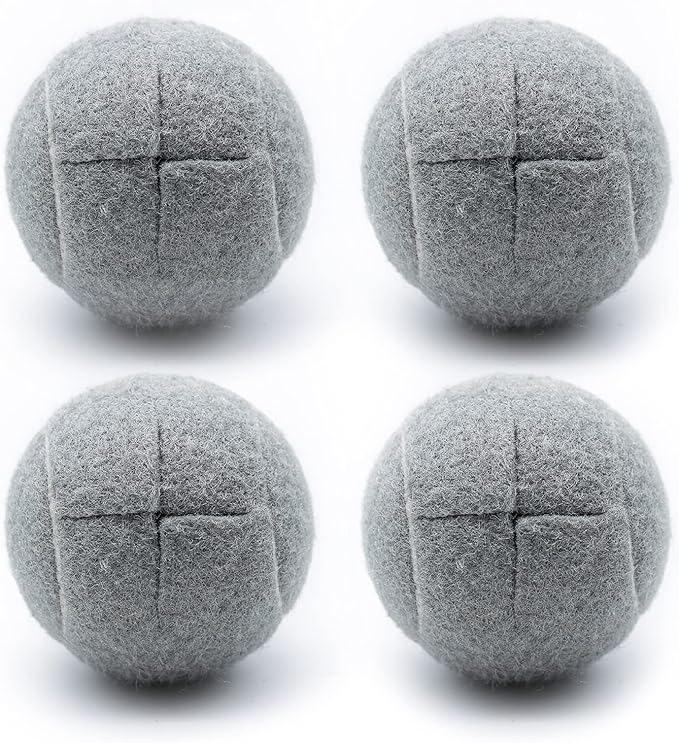 Magicorange 4 PCS Precut Walker Tennis Balls for Furniture Legs and Floor Protection, Heavy Duty Long Lasting Felt Pad Gli...