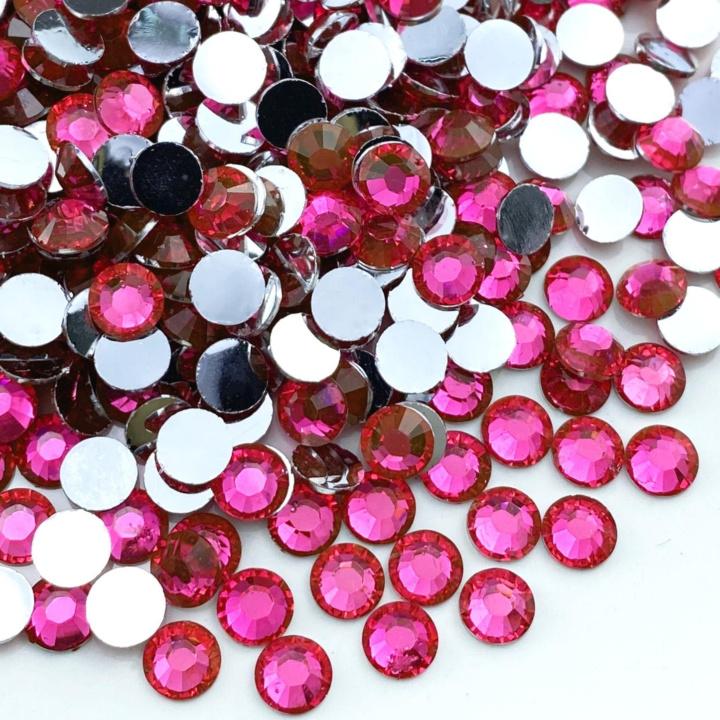 Jmassyang 10000 Pieces 3mm Resin Flatback Rhinestone Round Bling Glitter Rhinestones for Nail Art Mugs Tumblers Bottles Crafts D