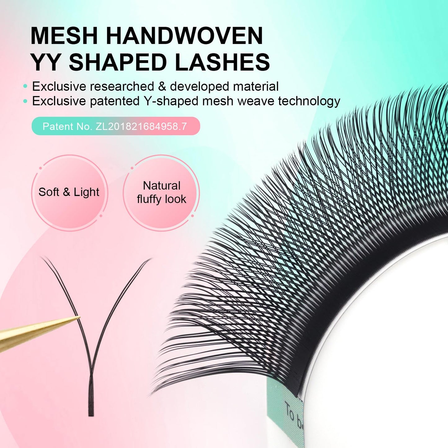NAGARAKU Flying YY Eyelash Extensions Supplies y lash 0.07mm D curl 9mm Premade Fans 4D Russian Volume Y Shape Faux Mink Matte 1