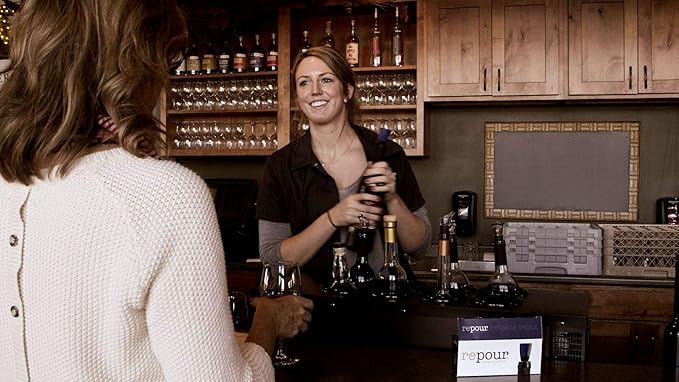 Repour Wine Saver and Stopper - Removes Oxygen, Preserving and Keeping Wine As Fresh As The Day The Bottle Was Opened (72-Pack)