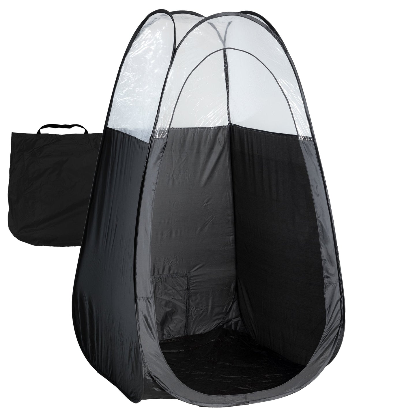 Naked Sun Black Spray Tan Tent - Pop Up Portable Professional Self Tanning Booth with Carry Bag Waterproof Floor and Extraction