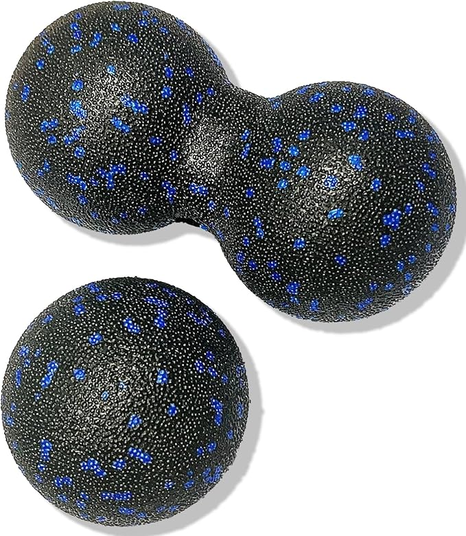 Peanut Massage Ball - Double Lacrosse Massage Ball & Mobility Ball for Physical Therapy - Deep Tissue Massage Tool for Myo...