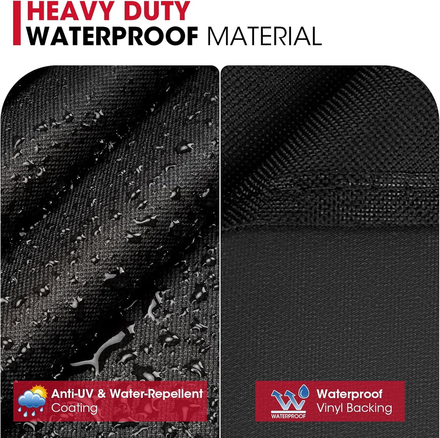 Unicook 5482 Griddle Cover for Blackstone 36 Inch Griddle with Hood, Heavy Duty Waterproof Flat Top Gas Grill Cover for Outdoor Grill, All Weather Protection, Black
